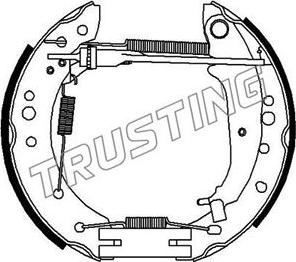 Trusting 6353 - Kit ganasce freno autozon.pro