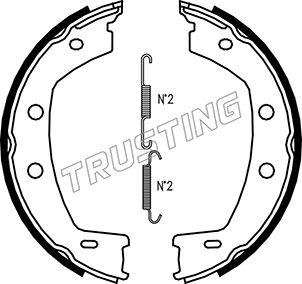 Trusting 092.312K - Kit ganasce, Freno stazionamento autozon.pro