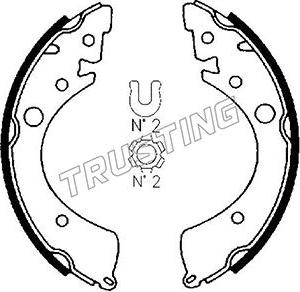 Trusting 044.008 - Kit ganasce freno autozon.pro