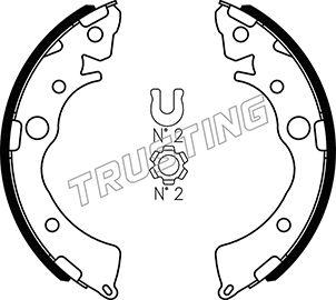 Trusting 044.018 - Kit ganasce freno autozon.pro