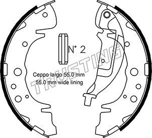 Trusting 046.216 - Kit ganasce freno autozon.pro