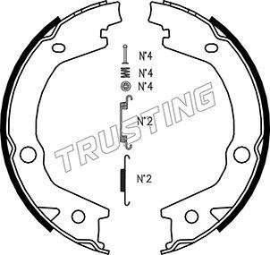 Trusting 046.220K - Kit ganasce, Freno stazionamento autozon.pro