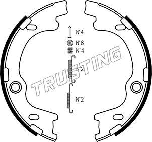 Trusting 046.221K - Kit ganasce, Freno stazionamento autozon.pro