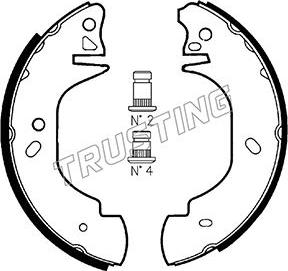 Trusting 040.139 - Kit ganasce freno autozon.pro