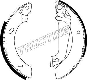 Trusting 040.133 - Kit ganasce freno autozon.pro