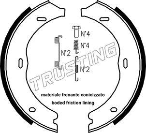 Trusting 052.135K - Kit ganasce, Freno stazionamento autozon.pro