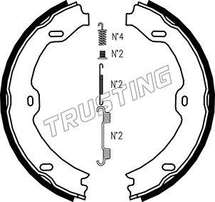 Trusting 052.130K - Kit ganasce, Freno stazionamento autozon.pro