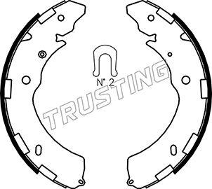 Trusting 064.181 - Kit ganasce freno autozon.pro