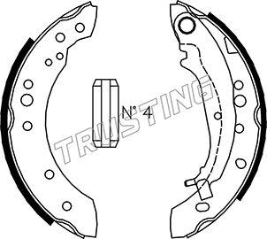 Trusting 064.178 - Kit ganasce freno autozon.pro