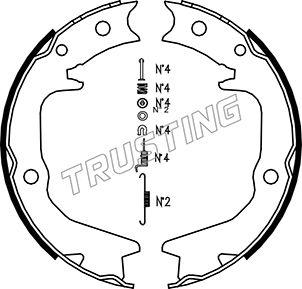 Trusting 064.177K - Kit ganasce, Freno stazionamento autozon.pro