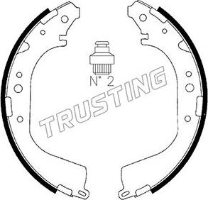 Trusting 067.179 - Kit ganasce freno autozon.pro