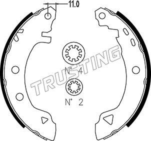 Trusting 004.008 - Kit ganasce freno autozon.pro