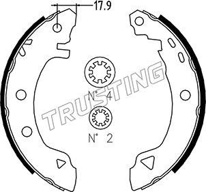 Trusting 004.007 - Kit ganasce freno autozon.pro