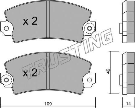 FTE BL2250A1 - Kit pastiglie freno, Freno a disco autozon.pro