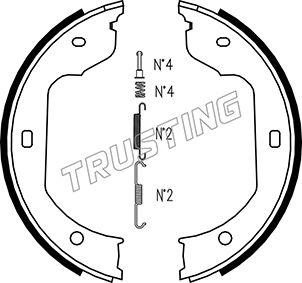 Trusting 019.029K - Kit ganasce, Freno stazionamento autozon.pro