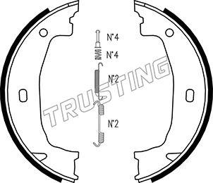 Trusting 019.028K - Kit ganasce, Freno stazionamento autozon.pro