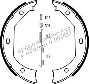 Trusting 019.027K - Kit ganasce, Freno stazionamento autozon.pro