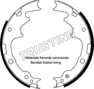 Trusting 088.232 - Kit ganasce freno autozon.pro