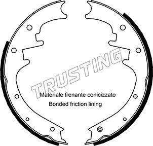 Trusting 088.224 - Kit ganasce freno autozon.pro