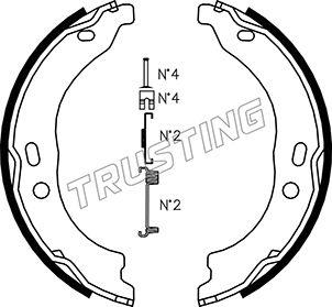 Trusting 034.118K - Kit ganasce, Freno stazionamento autozon.pro