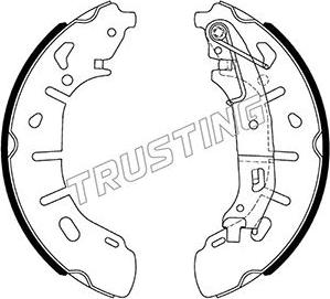 Trusting 034.124 - Kit ganasce freno autozon.pro