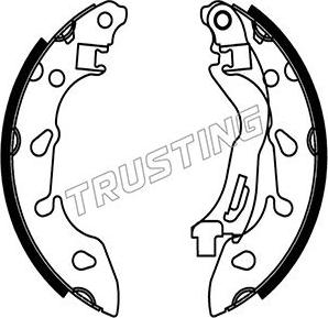 Trusting 034.125 - Kit ganasce freno autozon.pro