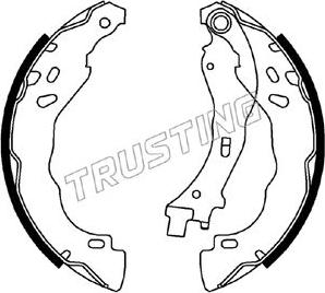 Trusting 022.037 - Kit ganasce freno autozon.pro