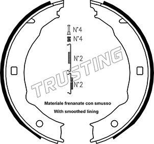 Trusting 079.193K - Kit ganasce, Freno stazionamento autozon.pro