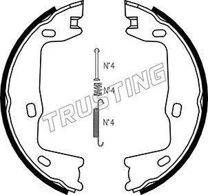 Trusting 073.159K - Kit ganasce, Freno stazionamento autozon.pro