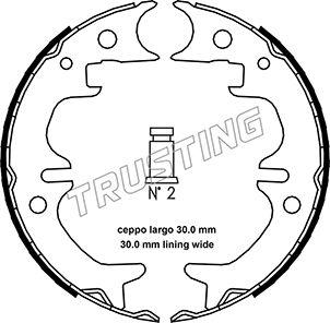 Trusting 115.316 - Kit ganasce, Freno stazionamento autozon.pro