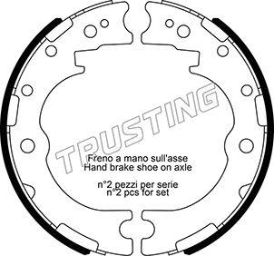 Trusting 115.332 - Kit ganasce, Freno stazionamento autozon.pro