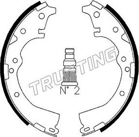 Trusting 115.269 - Kit ganasce freno autozon.pro