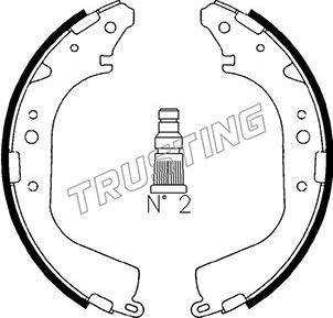 Trusting 115.268 - Kit ganasce freno autozon.pro