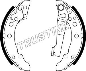 Trusting 124.280 - Kit ganasce freno autozon.pro