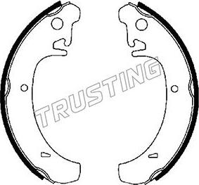 Trusting 122.004 - Kit ganasce freno autozon.pro