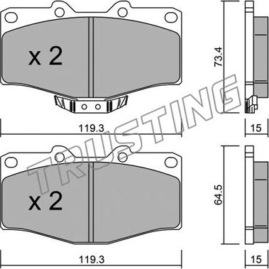 ATE 605992 - Kit pastiglie freno, Freno a disco autozon.pro