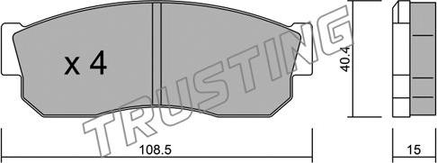 Trusting 211.0 - Kit pastiglie freno, Freno a disco autozon.pro