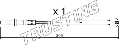 Trusting SU.098 - Contatto segnalazione, Usura past. freno / mat. d'attrito autozon.pro