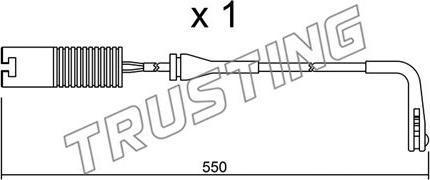 Trusting SU.092 - Contatto segnalazione, Usura past. freno / mat. d'attrito autozon.pro