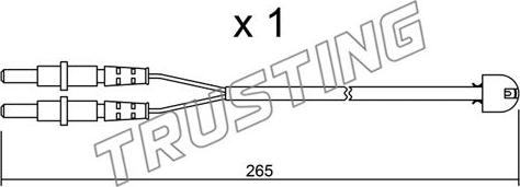 Trusting SU.053 - Contatto segnalazione, Usura past. freno / mat. d'attrito autozon.pro