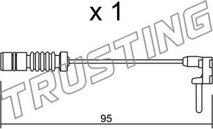 Trusting SU.011 - Contatto segnalazione, Usura past. freno / mat. d'attrito autozon.pro