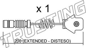 Trusting SU.012 - Contatto segnalazione, Usura past. freno / mat. d'attrito autozon.pro
