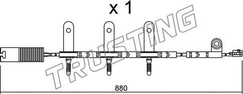 Trusting SU.149 - Contatto segnalazione, Usura past. freno / mat. d'attrito autozon.pro