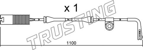 Trusting SU.148 - Contatto segnalazione, Usura past. freno / mat. d'attrito autozon.pro