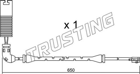 Trusting SU.147 - Contatto segnalazione, Usura past. freno / mat. d'attrito autozon.pro