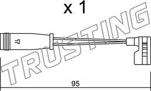 Trusting SU.164 - Contatto segnalazione, Usura past. freno / mat. d'attrito autozon.pro