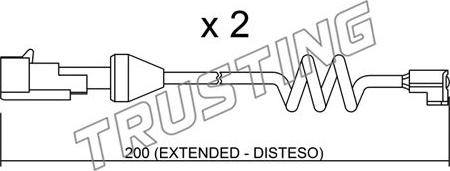 Trusting SU.165K - Contatto segnalazione, Usura past. freno / mat. d'attrito autozon.pro