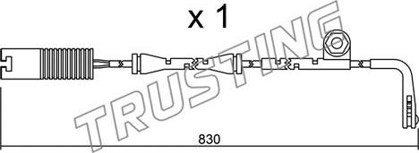 Trusting SU.104 - Contatto segnalazione, Usura past. freno / mat. d'attrito autozon.pro