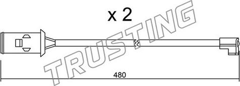 Trusting SU.101K - Contatto segnalazione, Usura past. freno / mat. d'attrito autozon.pro