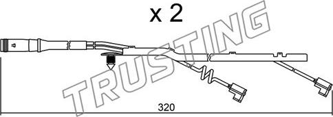 Trusting SU.185K - Contatto segnalazione, Usura past. freno / mat. d'attrito autozon.pro